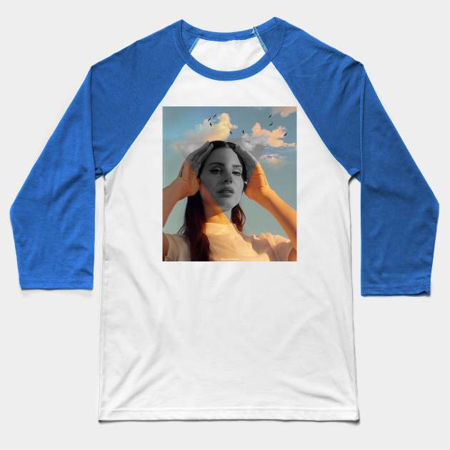 Lana Del Rey Baseball T-Shirt by xmuratakyol